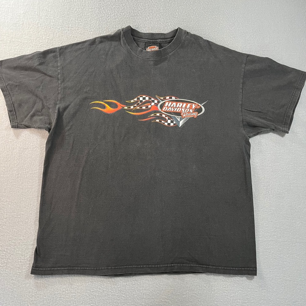 Harley Davidson Racing T-Shirt Mens XL Joliet Illinois Blues Brothers Black